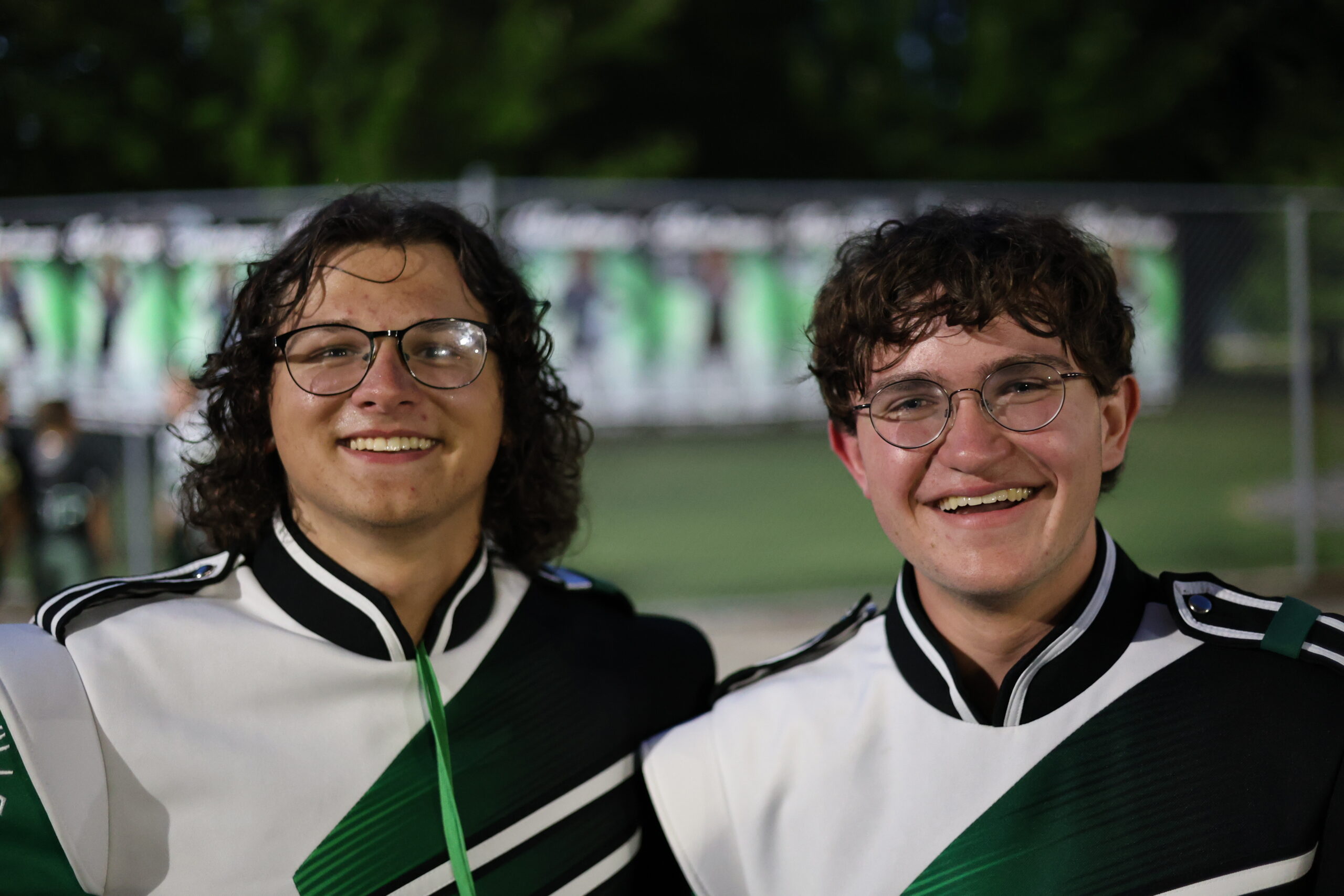 Liam and Graham marching band